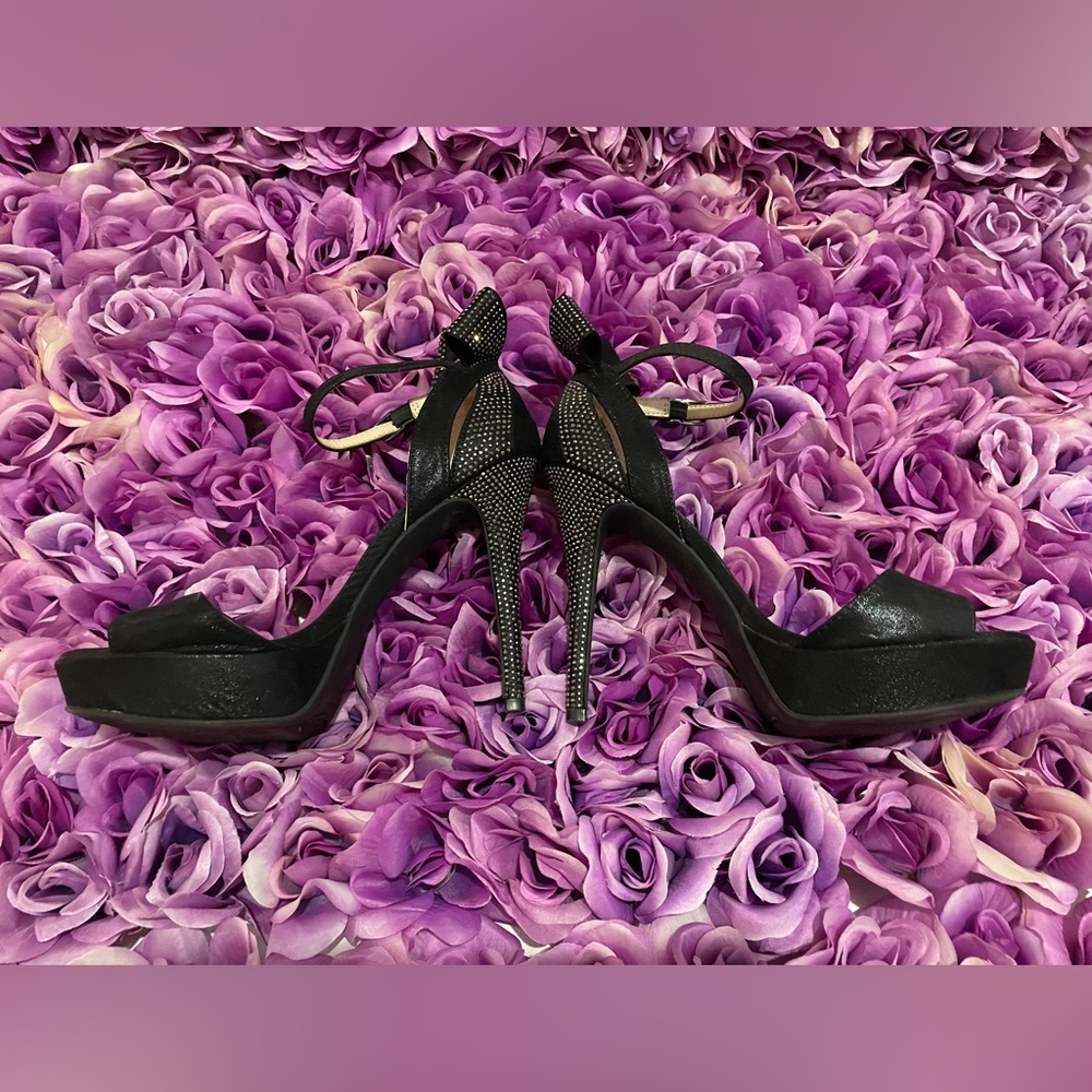 Jessica Simpson rhinestone high heels.